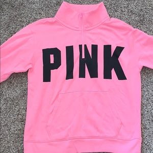 XS PINK Quarter-zip Light Pink